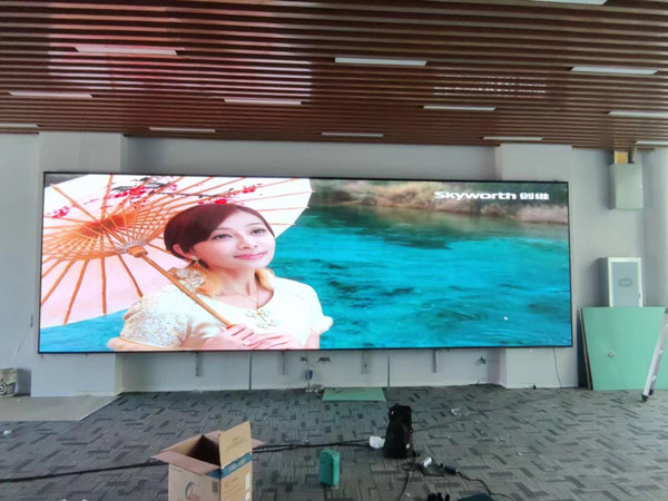 桐柏P1.53led小间距屏安装案例